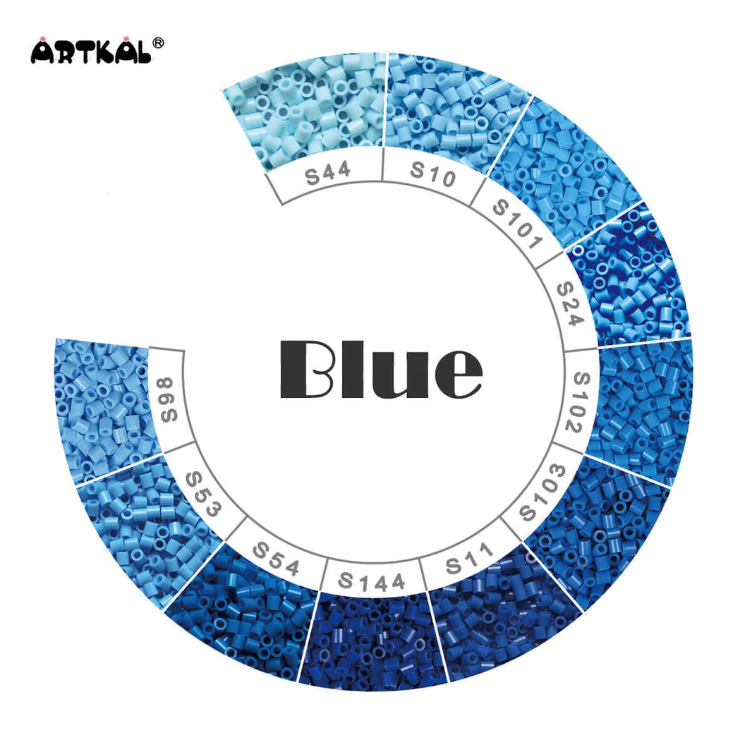 Billes Artkal Série S-5mm teintes de bleus