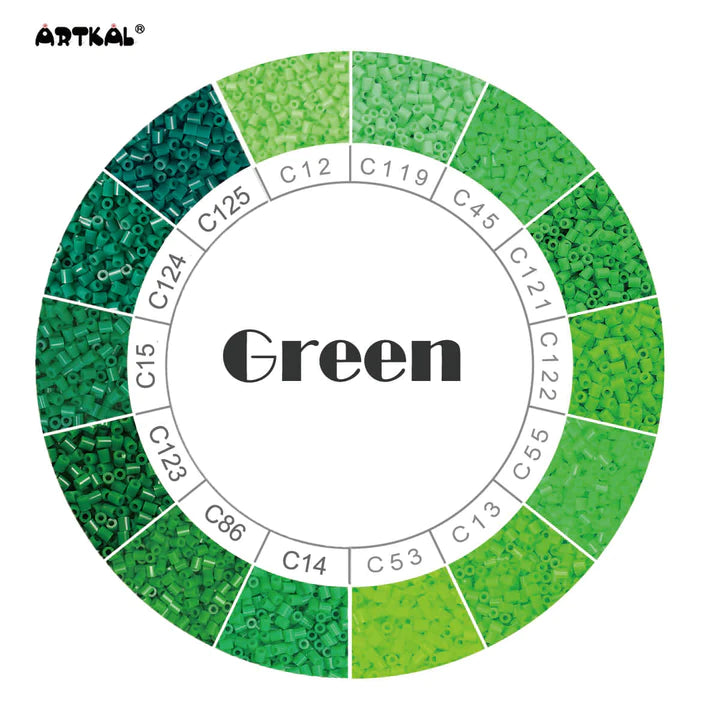 Billes Artkal Série C-2.6mm teintes de vert