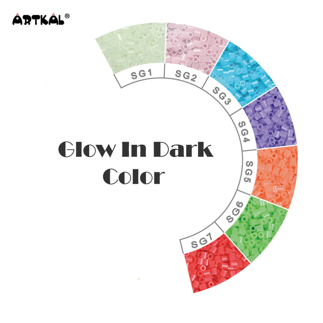 Billes Artkal Série S-5mm couleurs qui brillent dans le noir