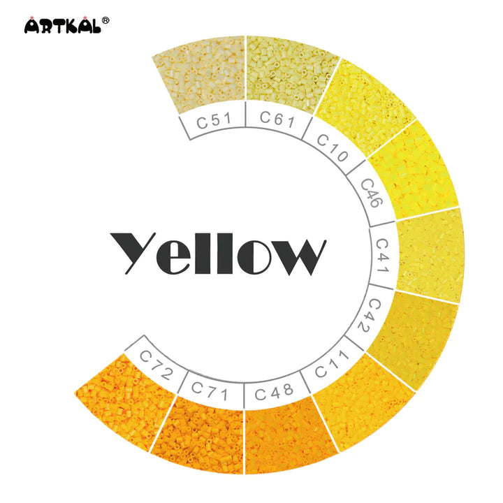 Billes Artkal Série C-2.6mm teintes de jaune