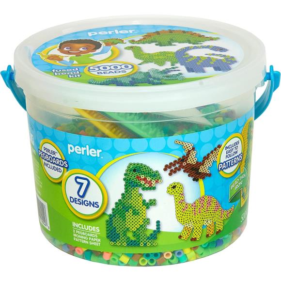 Perler Fused Bead Bucket Kit - Dinosaur