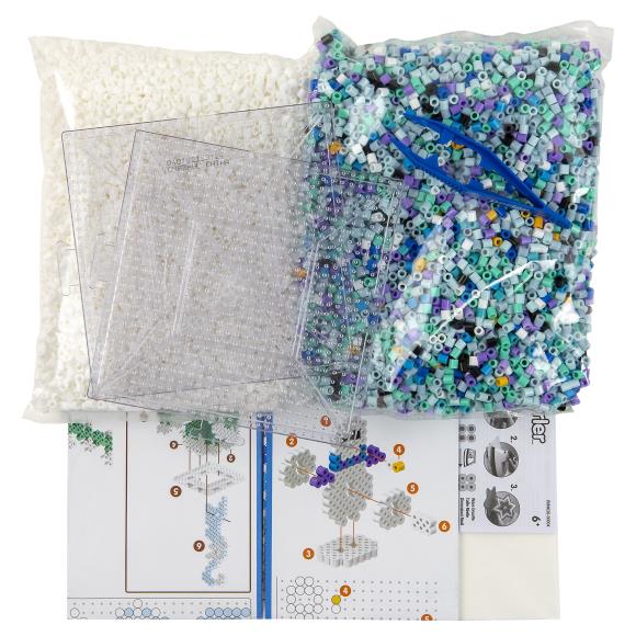 Kit d'activités de billes fusibles des fêtes - Glacière polaire en 3D