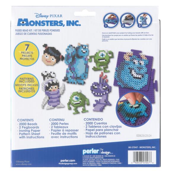 Kit d'activités de billes fusibles en boite - Disney Pixar - Monstres, Inc.