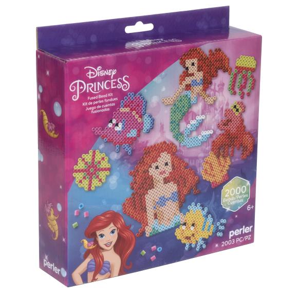 Kit d'activités de billes fusibles en boite - Disney - La Petite Sirène