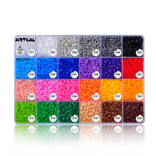 Fuse beads trays Mini C-2.6mm 24 colors 12,000/pkg