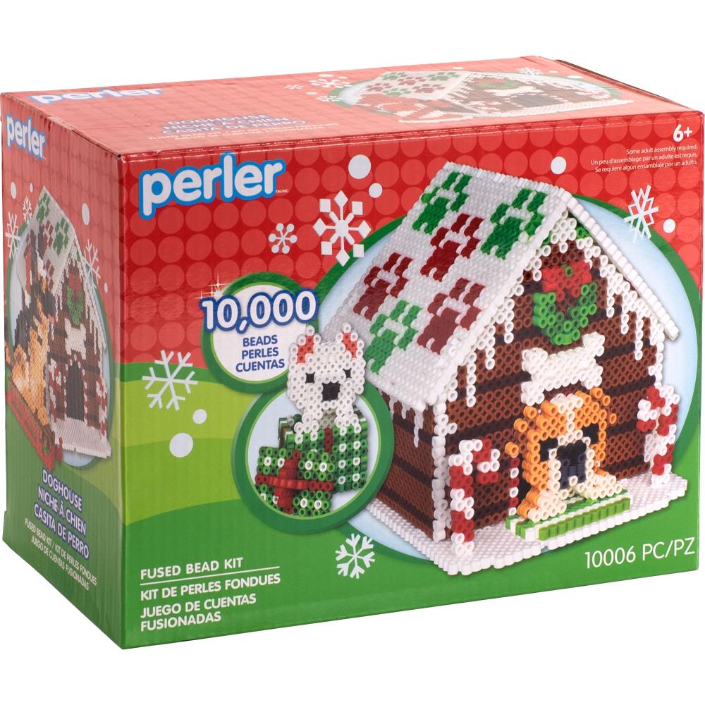 Perler Fused Bead Kit - 3D Doghouse Gingerbread