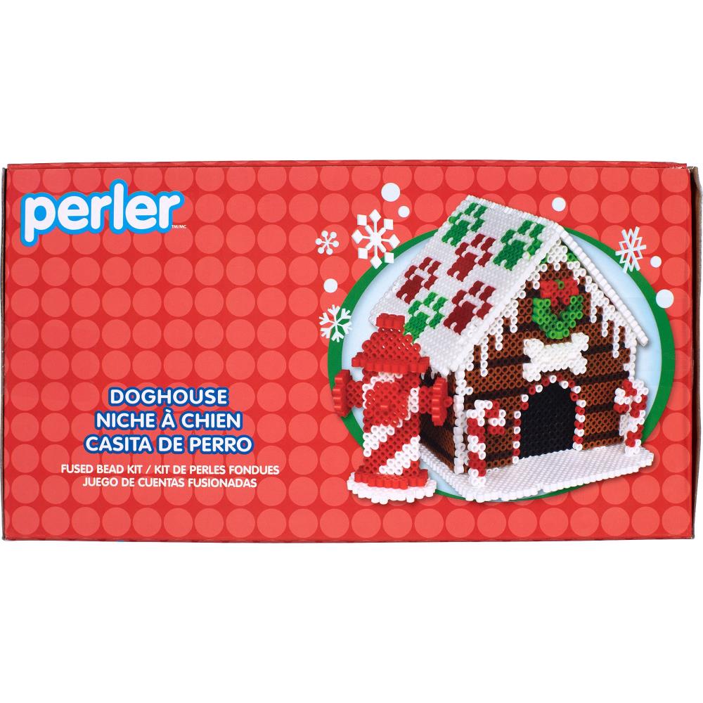 Perler Fused Bead Kit - 3D Doghouse Gingerbread