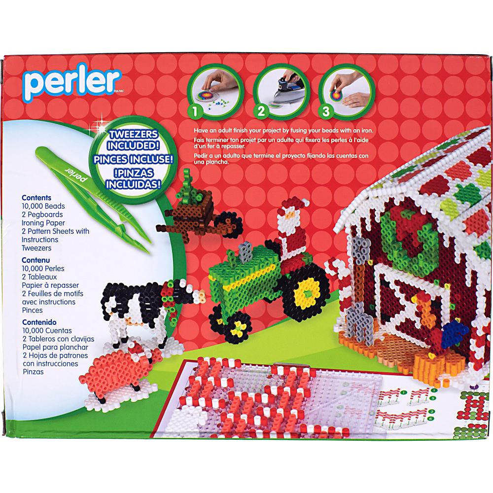 Perler Fused Bead Kit - 3D Gingerbread Barn