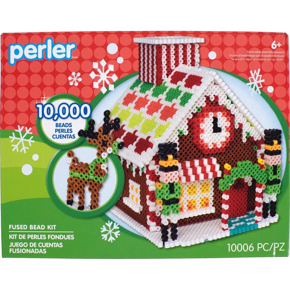 Perler Fused Bead Kit - 3D Toy Shop Gingerbread