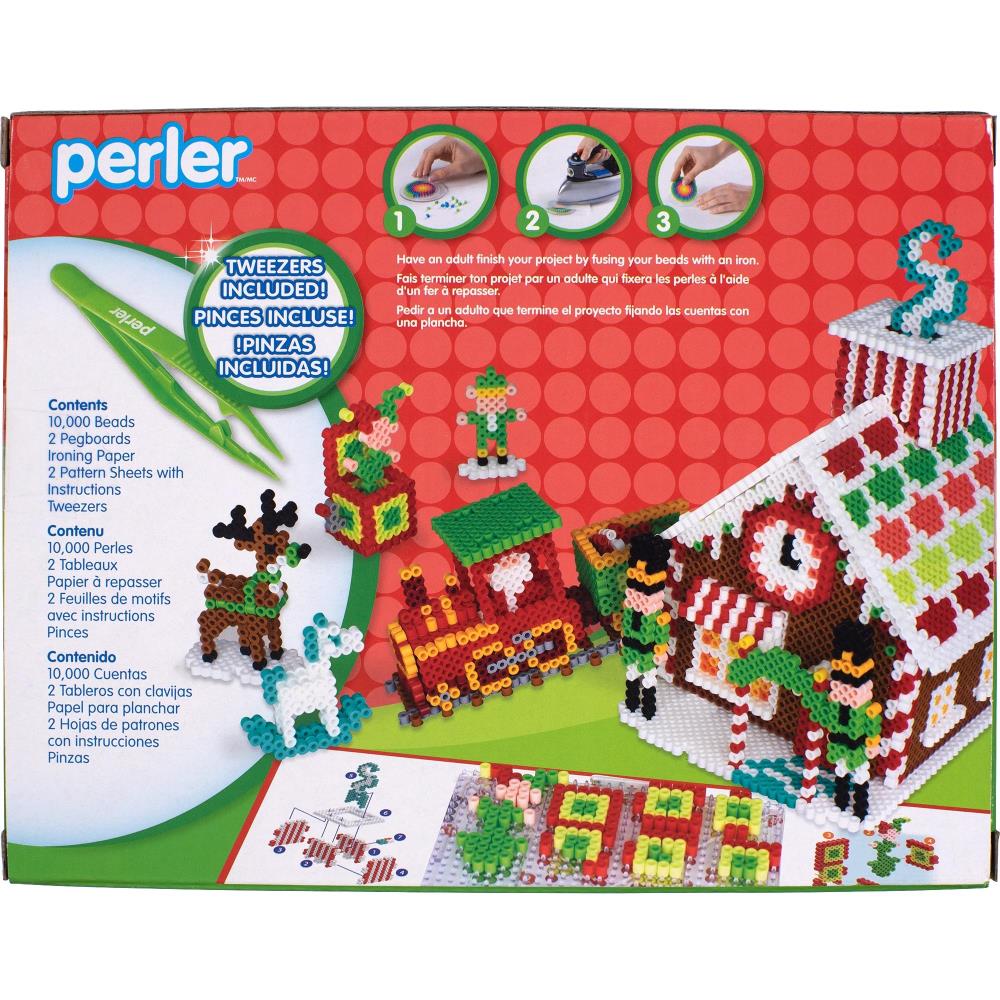 Perler Fused Bead Kit - 3D Toy Shop Gingerbread