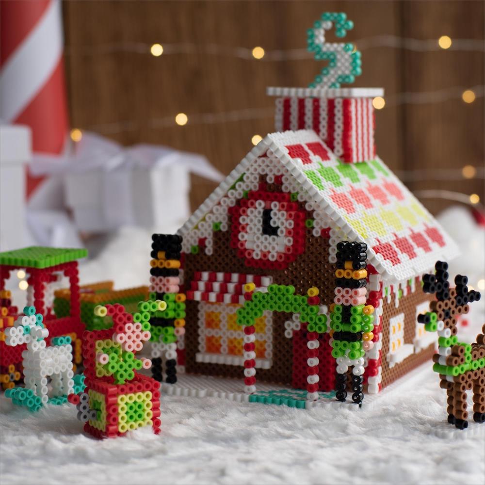 Perler Fused Bead Kit - 3D Toy Shop Gingerbread