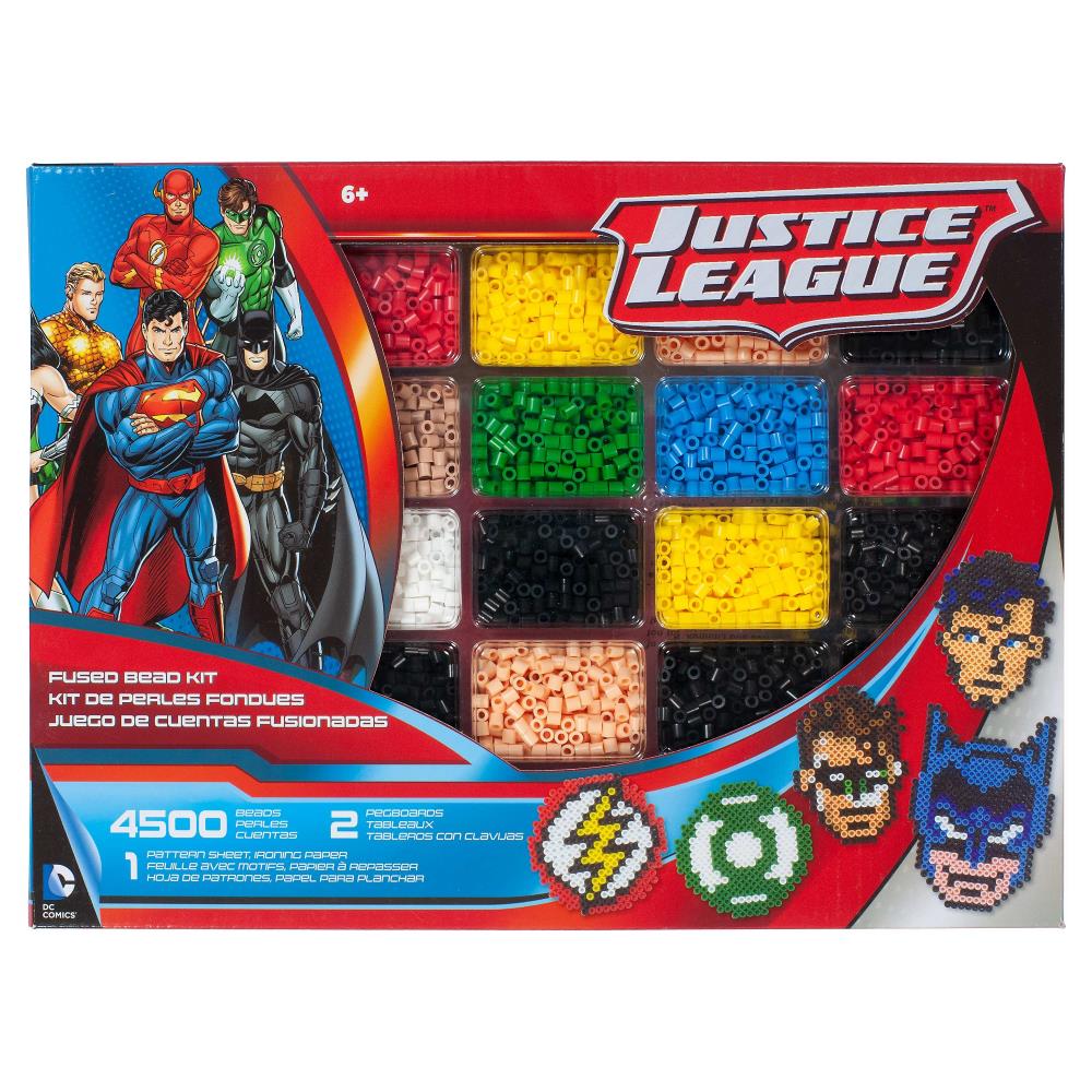 Kit d'activités de billes fusibles Deluxe - Justice League