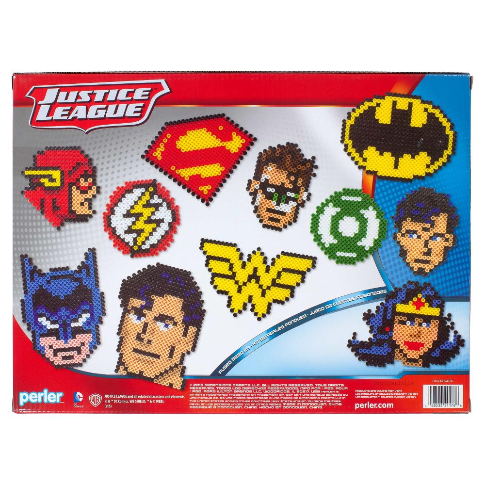 Kit d'activités de billes fusibles Deluxe - Justice League