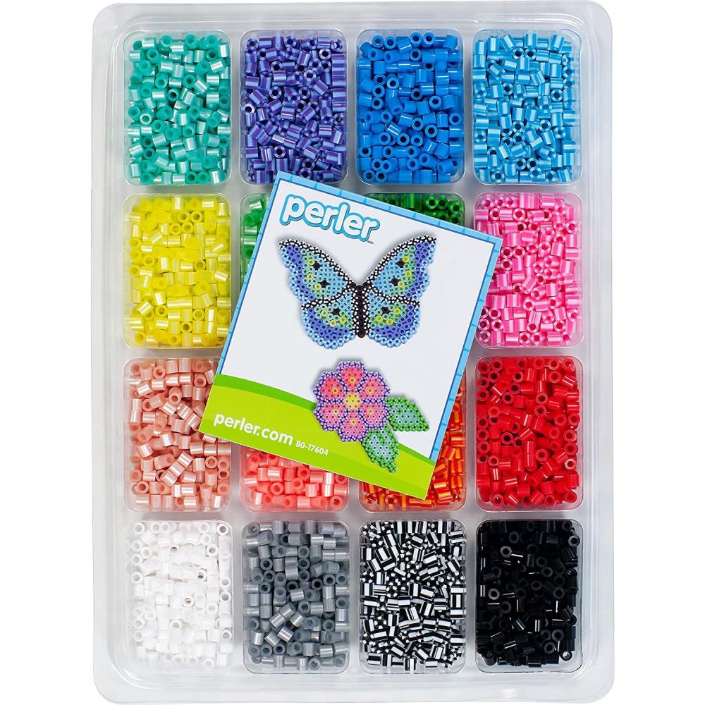 Perler Fused Bead Tray 4,000/Pkg - Stripes 'n Pearls