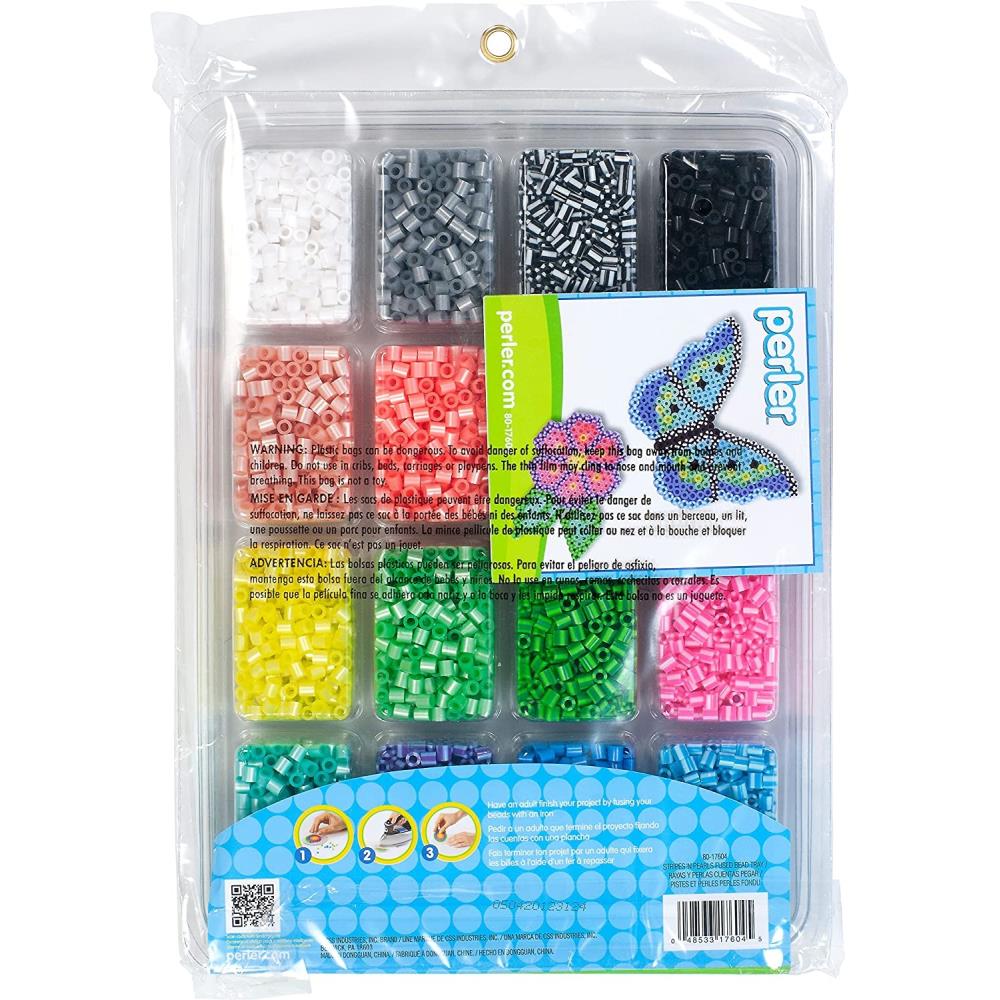 Perler Fused Bead Tray 4,000/Pkg - Stripes 'n Pearls