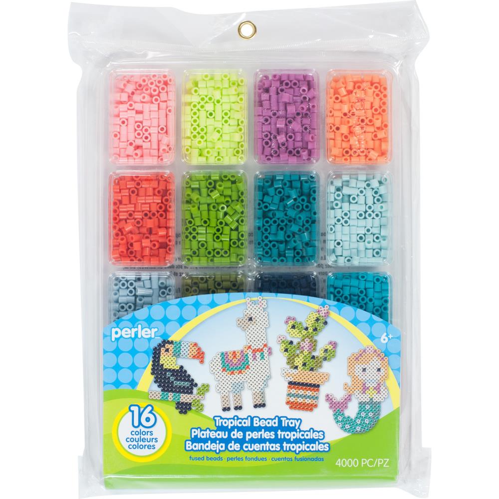 Perler Fused Bead Tray 4,000/Pkg - Tropical