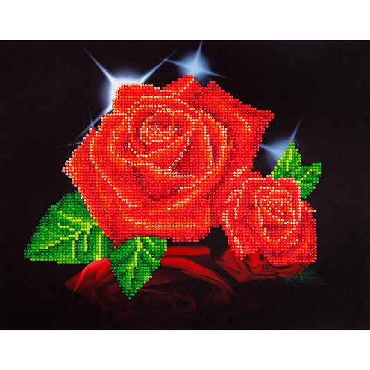 Diamond Dotz Diamond Art Kit 17"X13.75" - Red Rose Sparkle