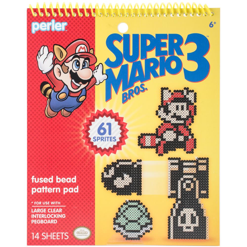 Perler Nintendo Super Mario Bros. 3 Fused Bead Pattern Pad