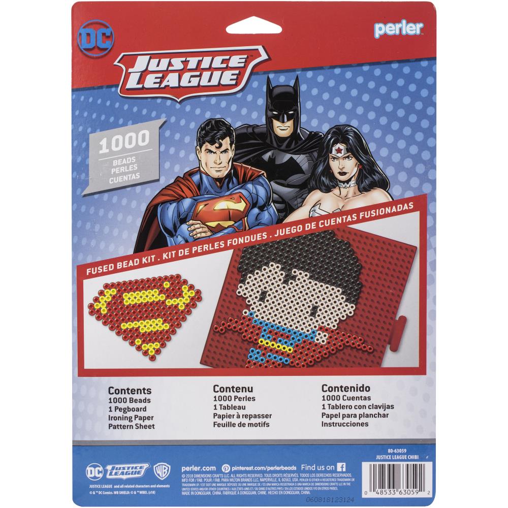 Perler Fuse Bead Activity Kit - Justice League - Superman Chibi